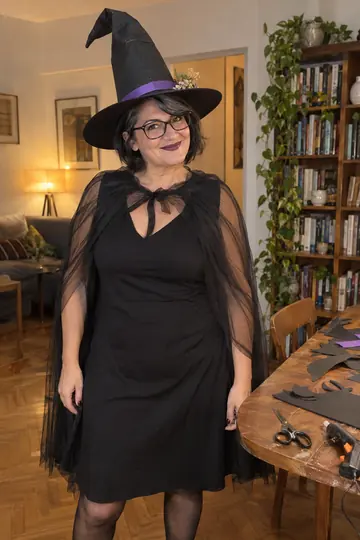 Bruja moderna, disfraz casero