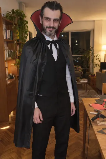 Vampiro elegante, disfraz casero