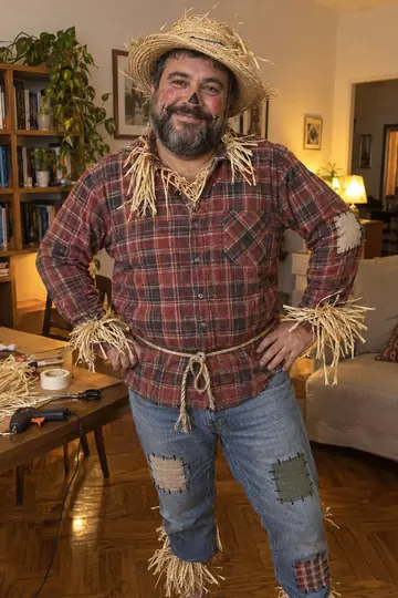 Espantapájaros, disfraz casero